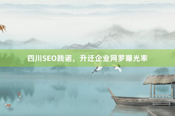 四川SEO践诺，升迁企业网罗曝光率